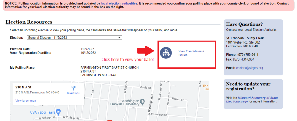 STEP 2 To View your Ballot